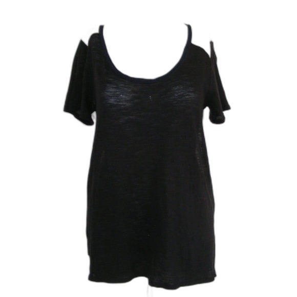 VINCE Tee, S, Black & White, Burnout, Color block, Short sleeves, Lightweight - Picture 5 of 9